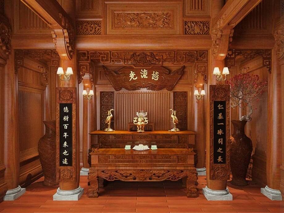 Bàn thờ truyền thống cổ điển
