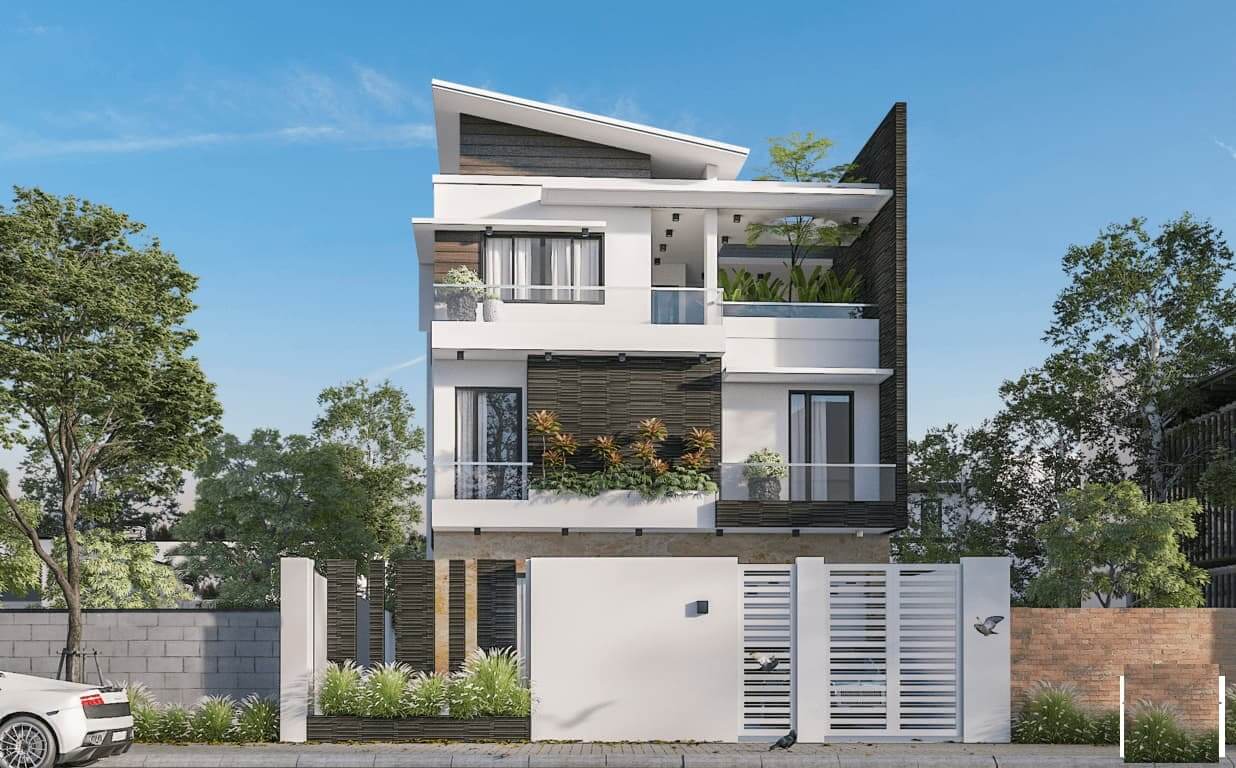 Bố trí mặt bằng công năng nhà ngang 6m dài 20m