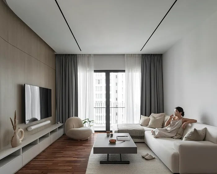 căn hộ 1 phòng ngủ Phong cách tối giản (Minimalist)