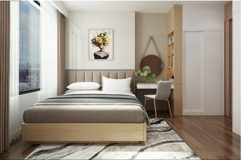 Căn hộ chung cư 77m2 với 1 phòng ngủ