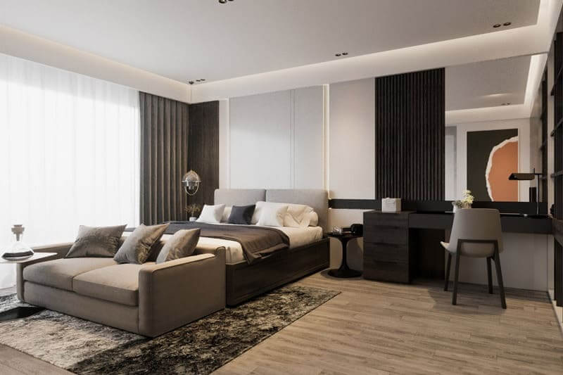 Căn hộ chung cư 77m2 với 2 phòng ngủ 3