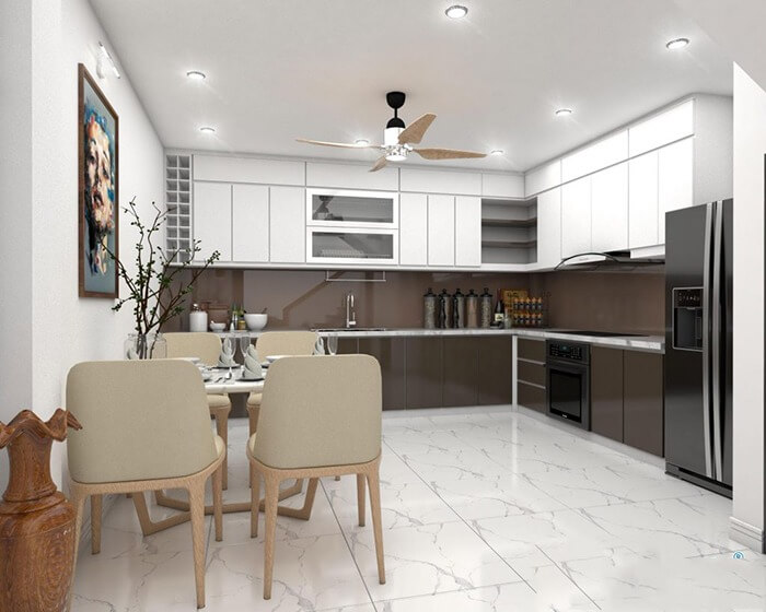 Chọn đồ nội thất đơn giản cho thiết kế nhà diện tích nhỏ 4x10
