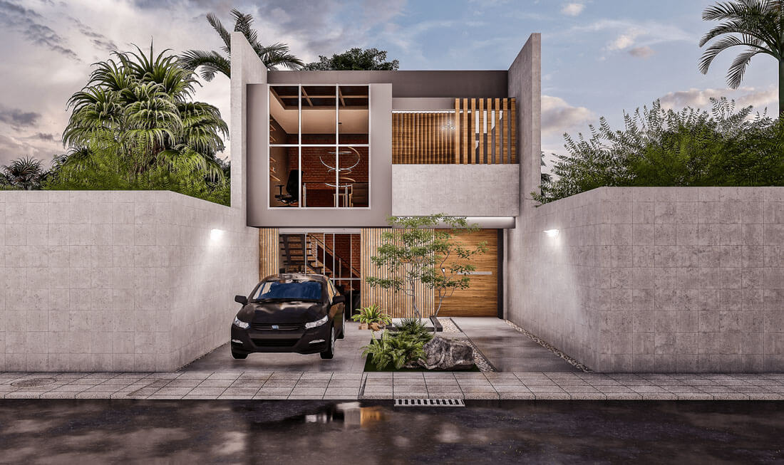 Có thể kết hợp với đa dạng phong cách kiến trúc khác nhau cho căn nhà