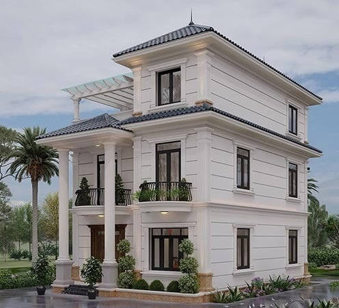 Định rõ quy mô và công năng sử dụng nhà 3 tầng mái nhật