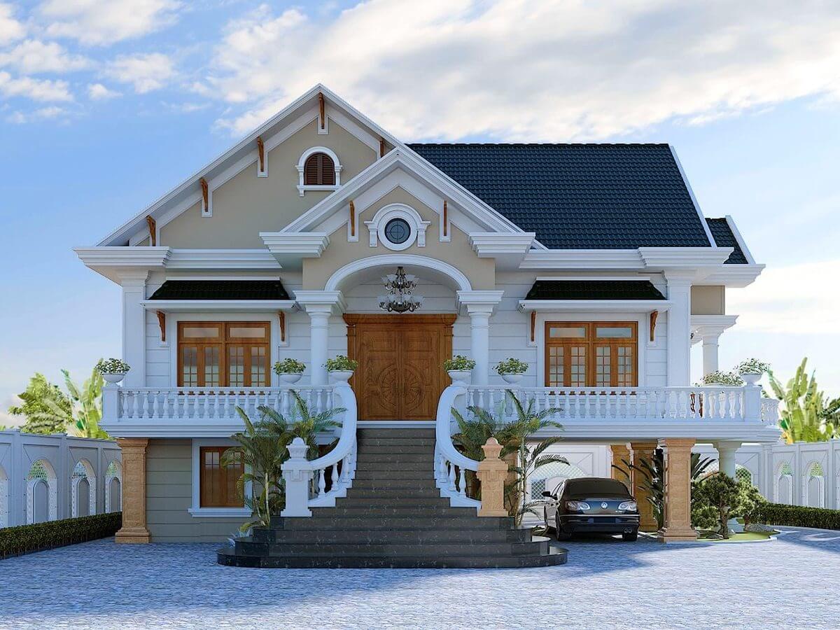 lưu ý chi phí trong thiết kế biệt thự sân vườn 300m2