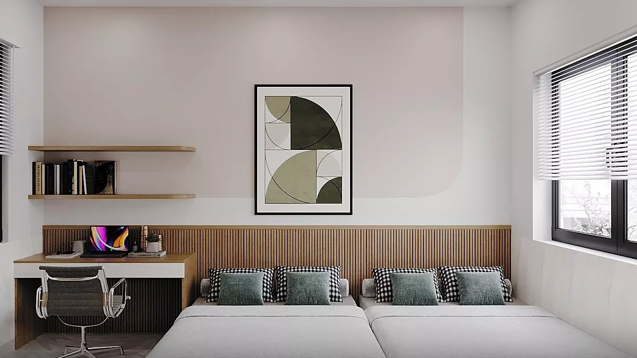 Lưu ý diện tích phòng ngủ 2 giường