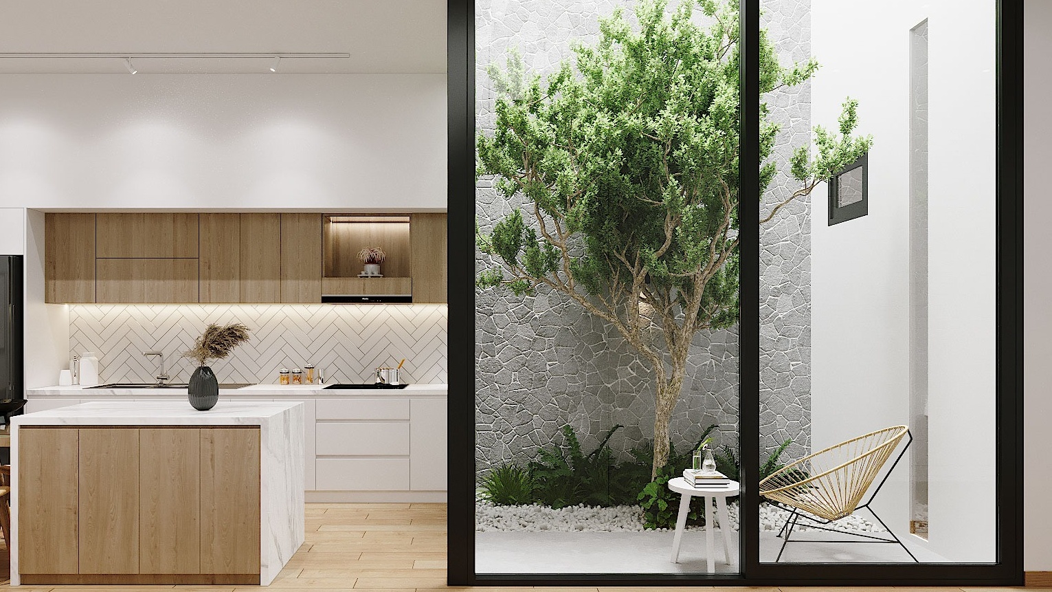 Mẫu thiết kế nhà 100m2 5×20 2 tầng đẹp