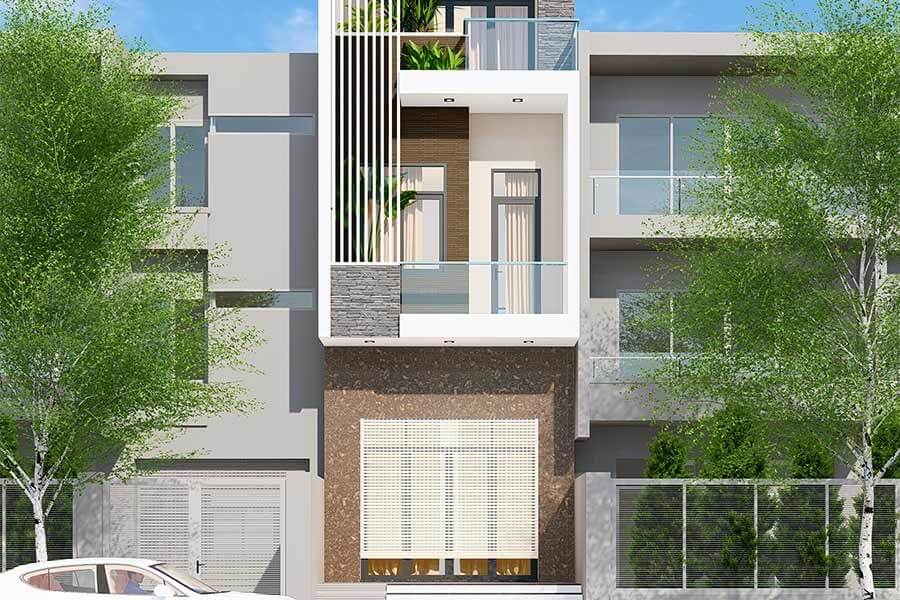 Mẫu thiết kế nhà phố 4x16m phong cách trẻ trung