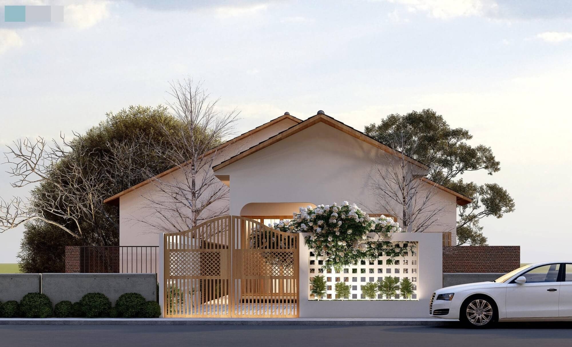 Nhà 1 tầng mặt tiền 8m ở vùng nông thôn 2