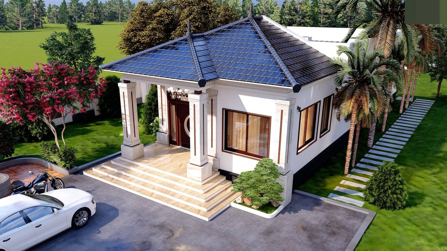 Nhà 1 tầng mặt tiền 8m ở vùng nông thôn 4