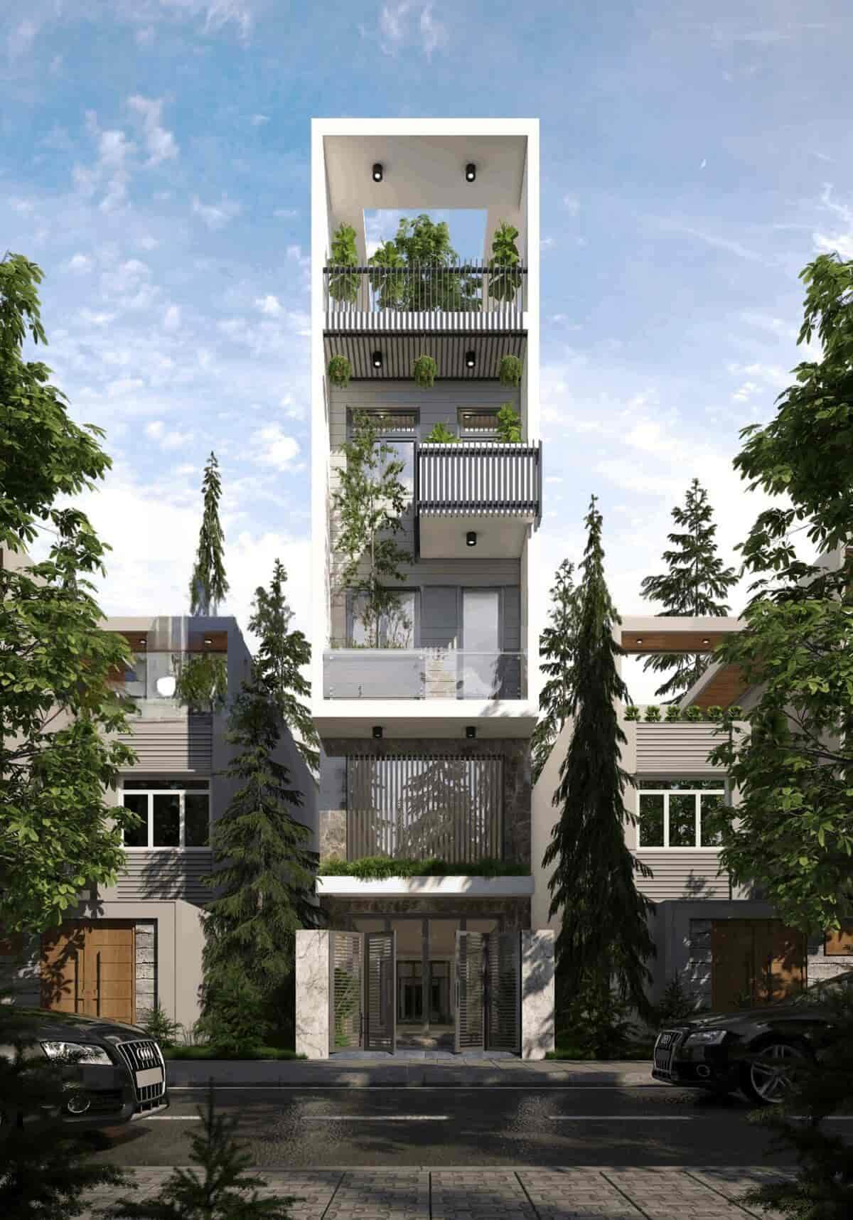 Nhà 4x10m với 7 phòng ngủ 5