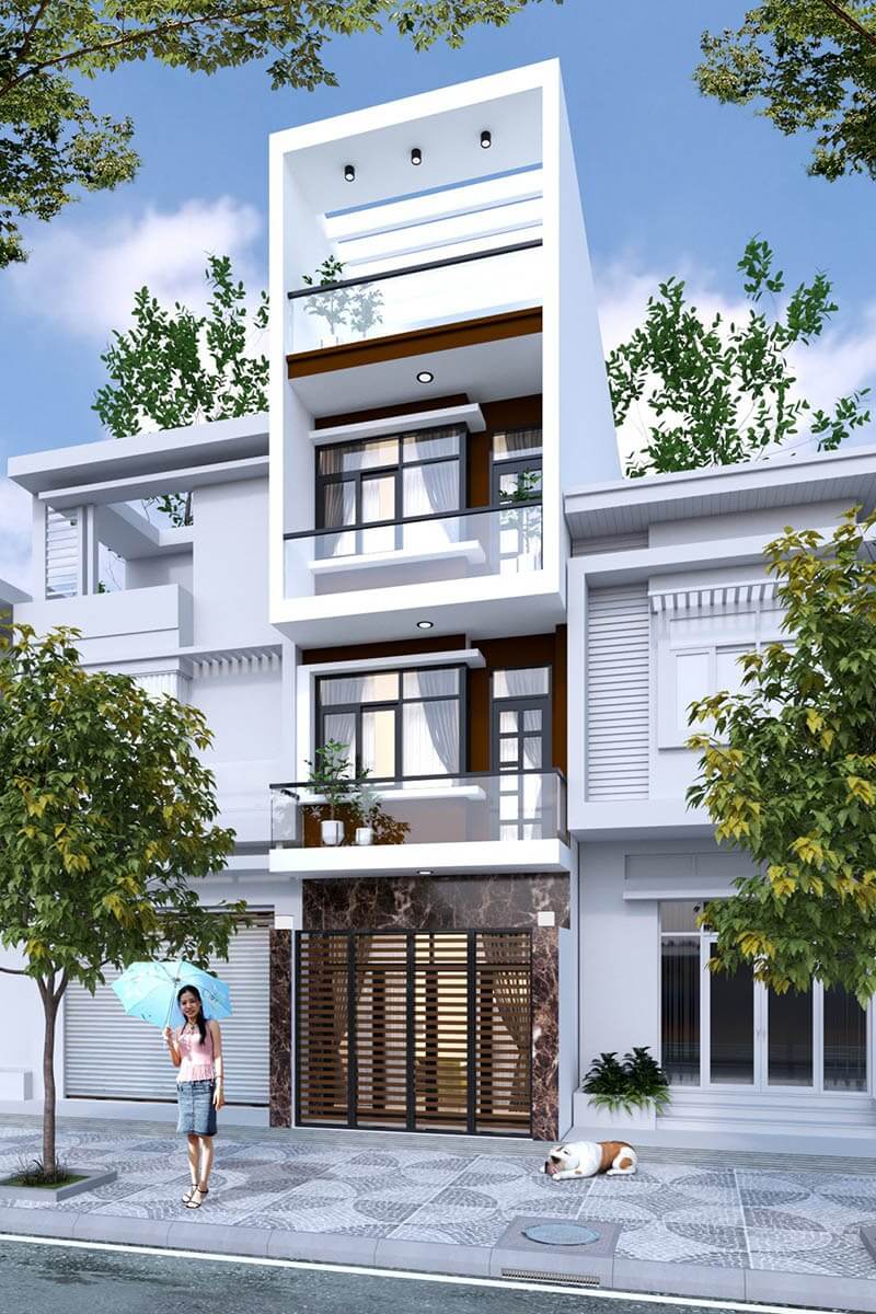 Nhà 4x10m với 7 phòng ngủ 8