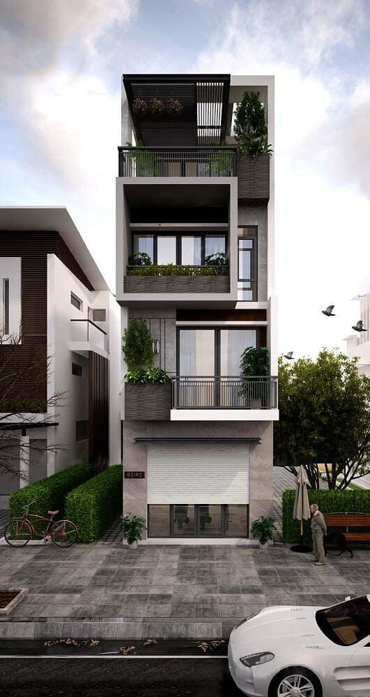 Nhà 4x10m với 7 phòng ngủ 9