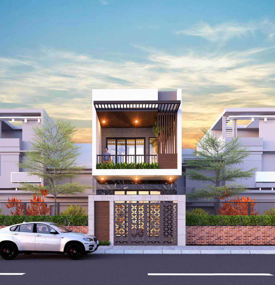 Nhà phố 2 tầng tỏa sáng với vẻ đẹp hiện đại và sang trọng, cực kỳ nổi bật