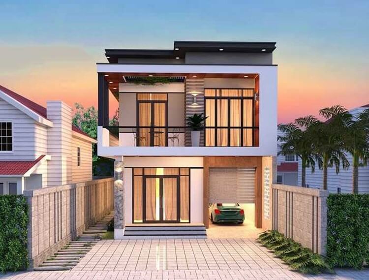 Những mẫu nhà nhỏ đẹp 35m2 2 tầng 2