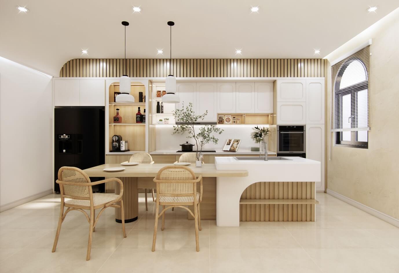 Phòng bếp theo phong cách Bắc Âu