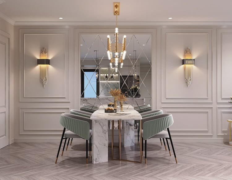 Phong cách cổ điển cho nội thất chung cư 77m2 2