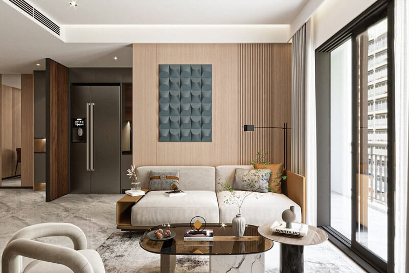 Phong cách hiện đại cho nội thất chung cư 77m2 2