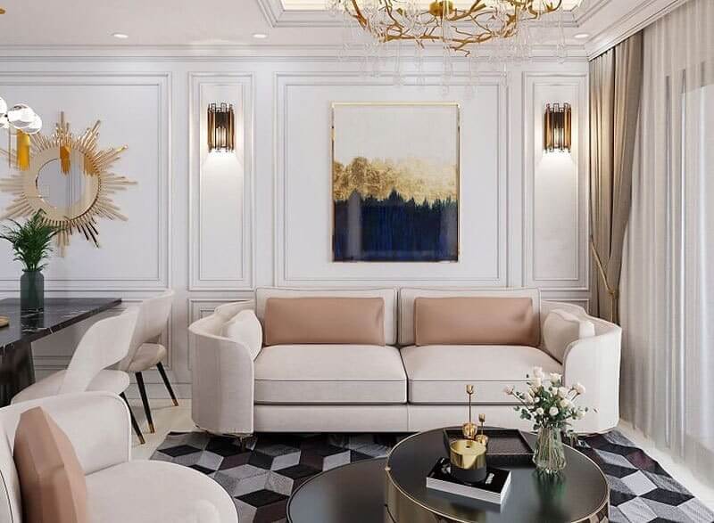 Phong cách tân cổ điển cho chung cư 77m2 2