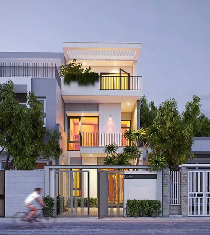 Phương án thiết kế nhà ngang 6m dài 20m