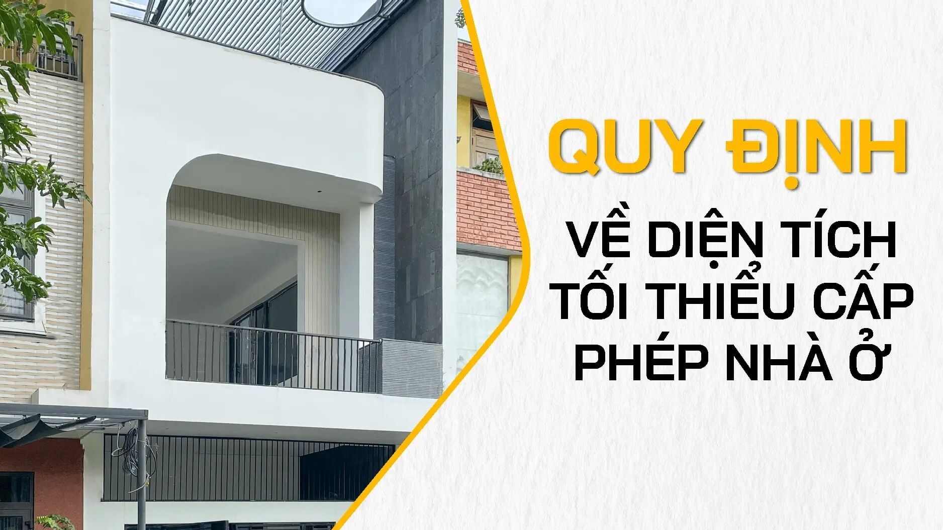 Quy định về diện tích xây dựng nhà ở