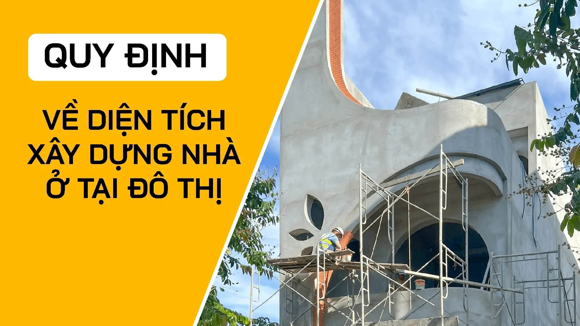 Quy định về diện tích xây dựng nhà ở tại đô thị
