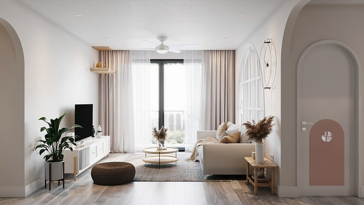 Thiết kế căn hộ 105m2 phong cách Bắc Âu Scandinavian 2