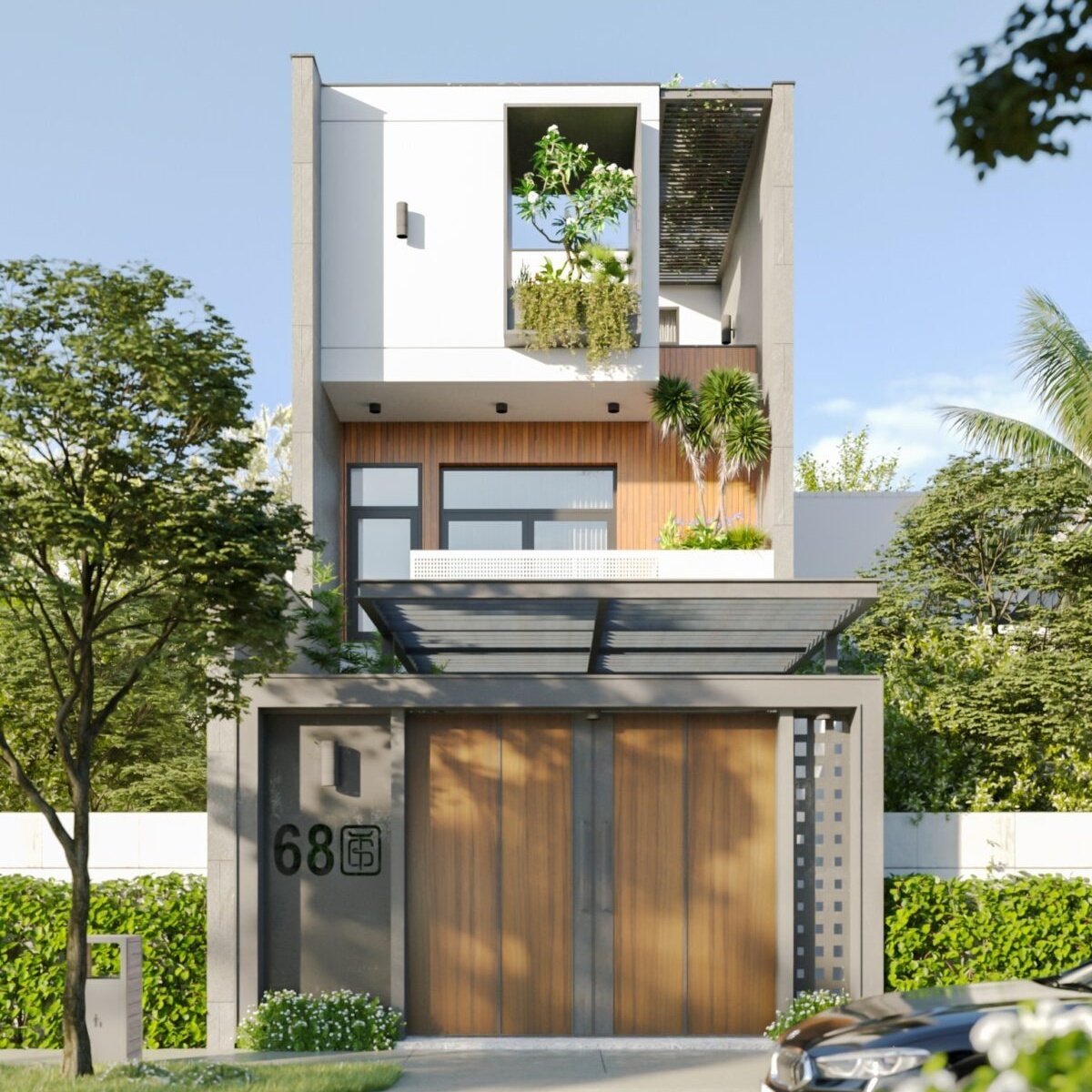 Thiết kế nhà 3x12m 2 tầng đơn giản 2