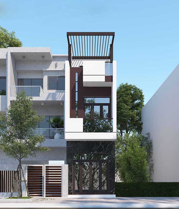 Thiết kế nhà 3x12m 2 tầng đơn giản 3