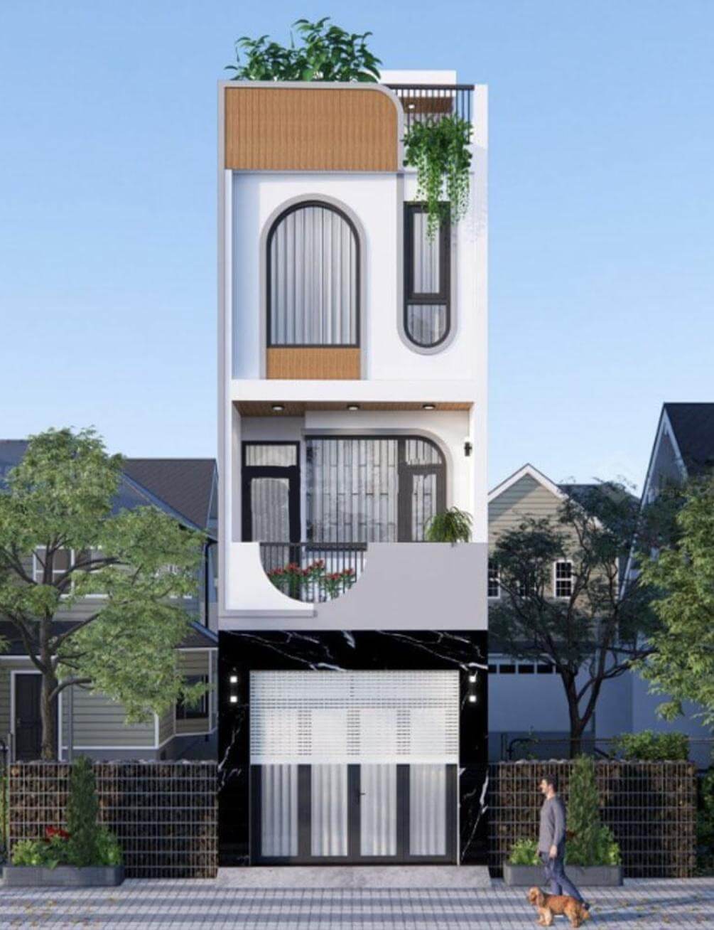 Thiết kế nhà 4x10m 3 tầng nhỏ gọn, tiện nghi 10