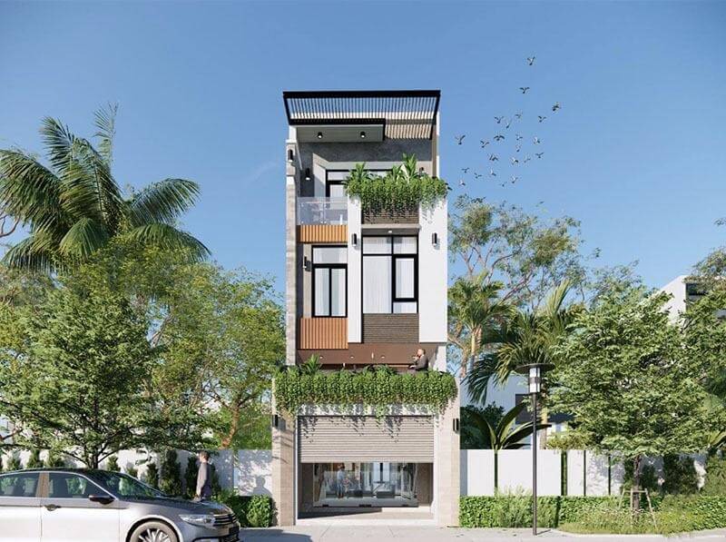 Thiết kế nhà 4x10m 3 tầng nhỏ gọn, tiện nghi 7