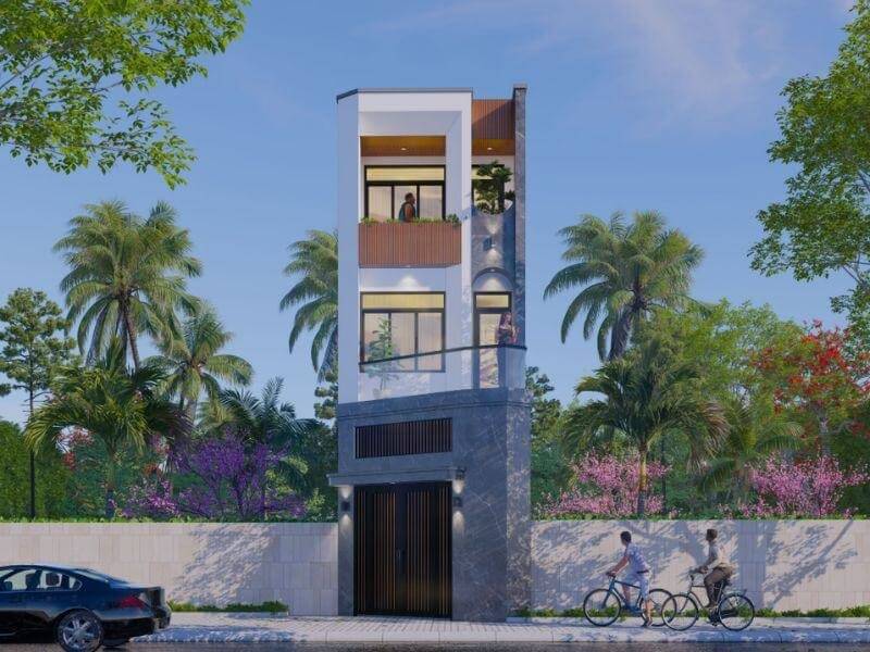 Thiết kế nhà 4x10m 3 tầng nhỏ gọn, tiện nghi 9