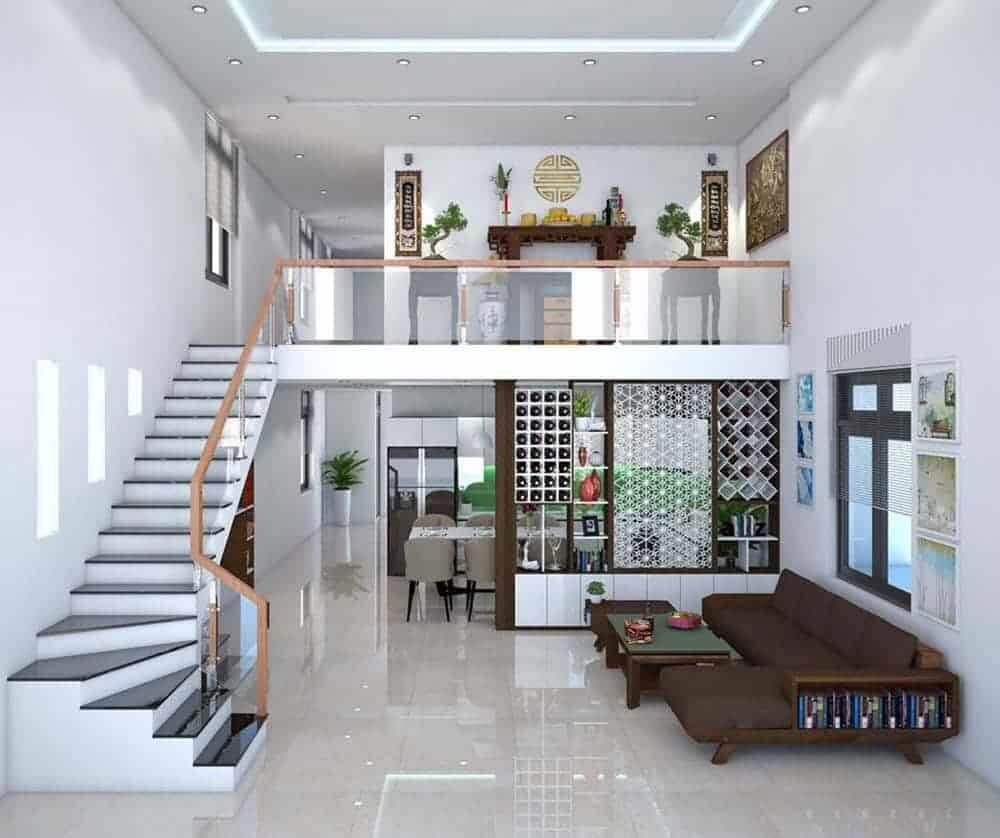 Thiết kế nhà 4x10m có gác lửng 3