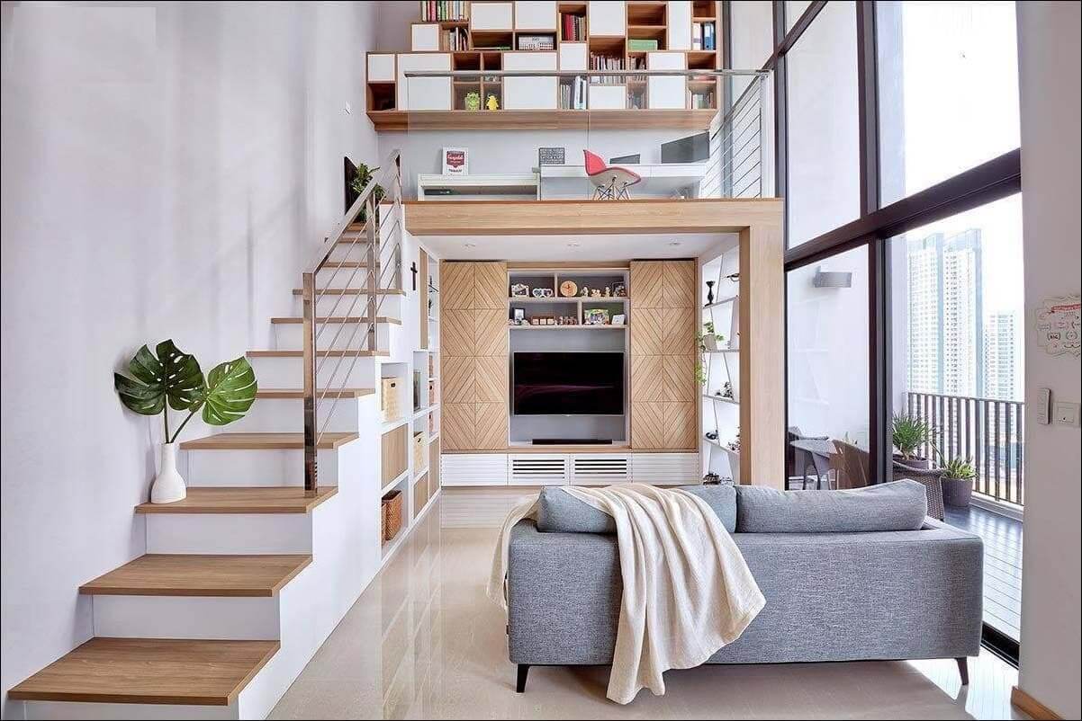 Thiết kế nhà 4x10m có gác lửng 4