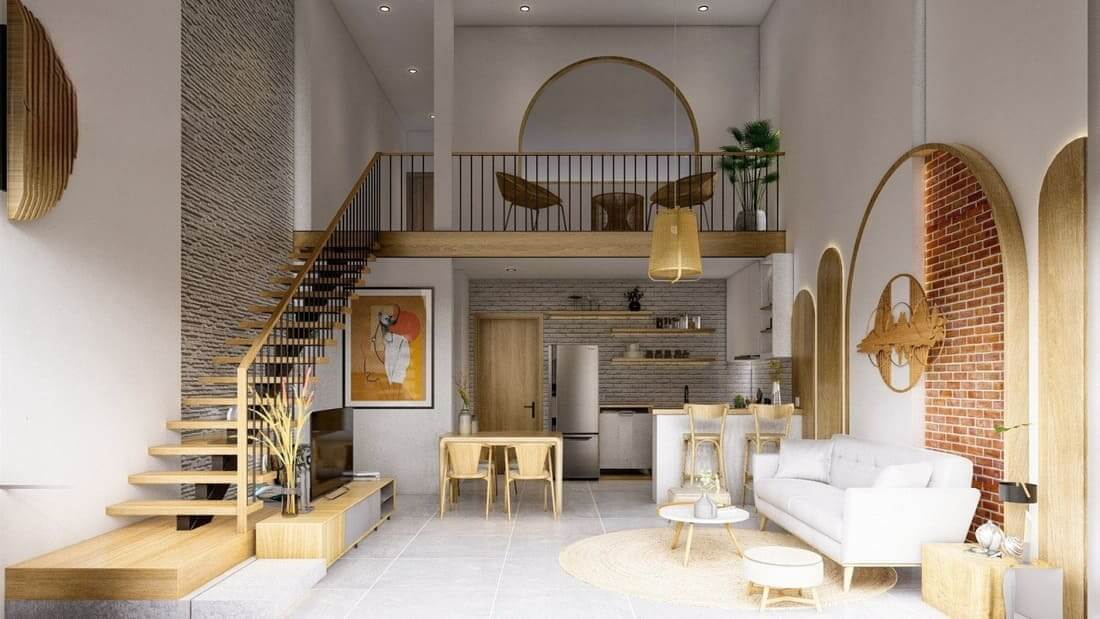 Thiết kế nhà 4x10m có gác lửng 5