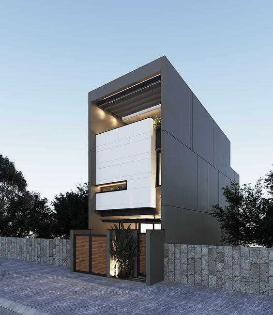 Thiết kế nhà ngang 6m dài 20m 1 trệt 1 lầu 4