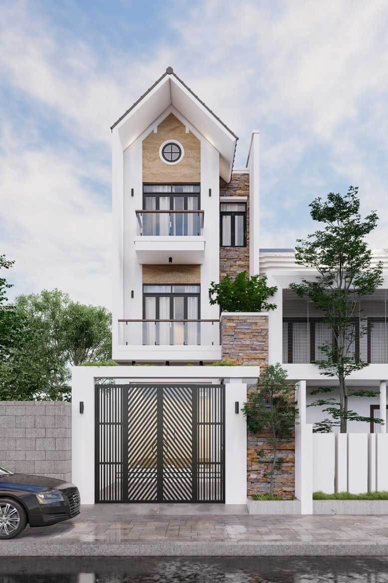 Thiết kế nhà nhỏ 4x10 3 tầng mái thái 1