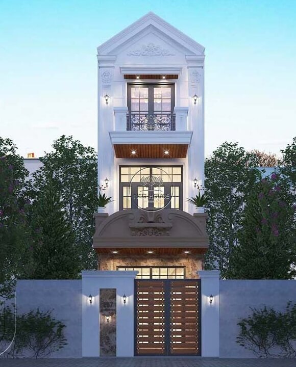 Thiết kế nhà nhỏ 4x10 3 tầng mái thái 2