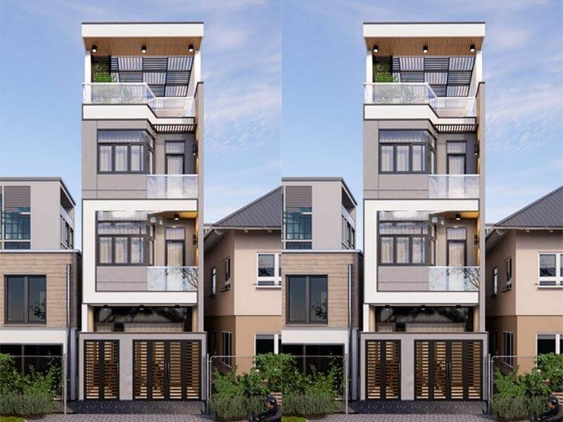 Thiết kế nhà nhỏ 4x10m 3 tầng tinh giản quý phái 5