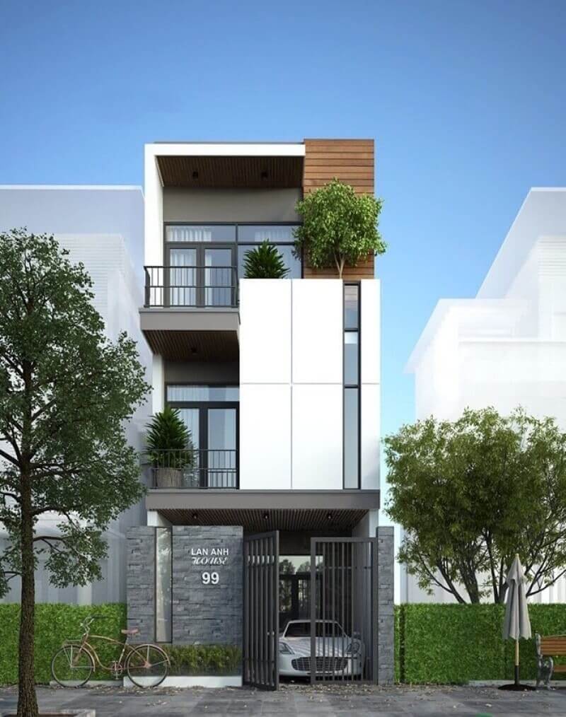 Thiết kế nhà nhỏ 4x10m 3 tầng tinh giản quý phái 6