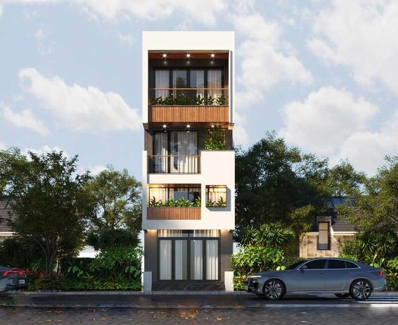 Thiết kế nhà nhỏ 4x10m 3 tầng tinh giản quý phái 7