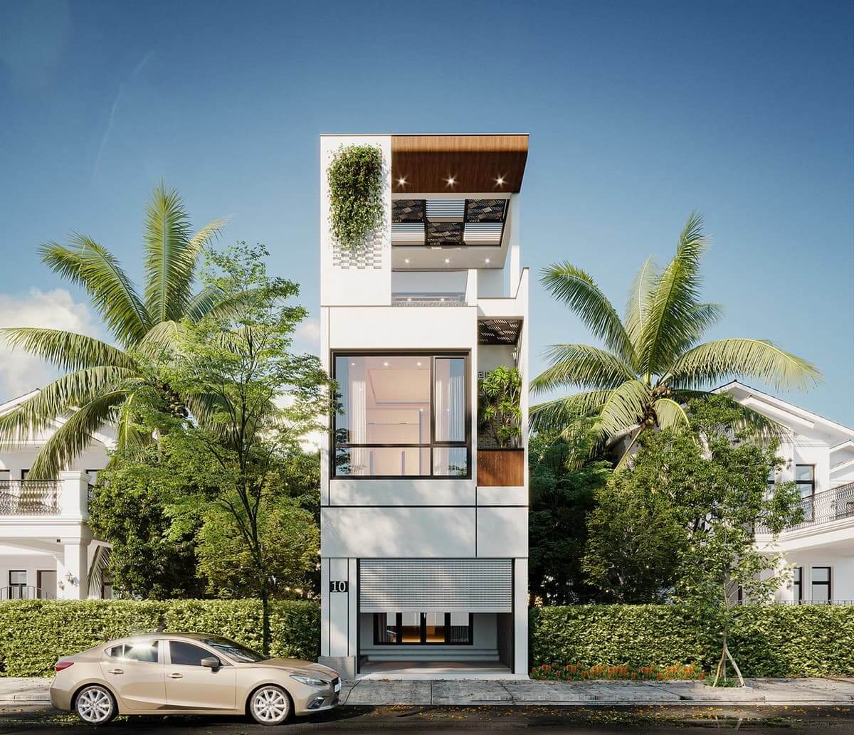 Thiết kế nhà nhỏ 4x10m 3 tầng tinh giản quý phái