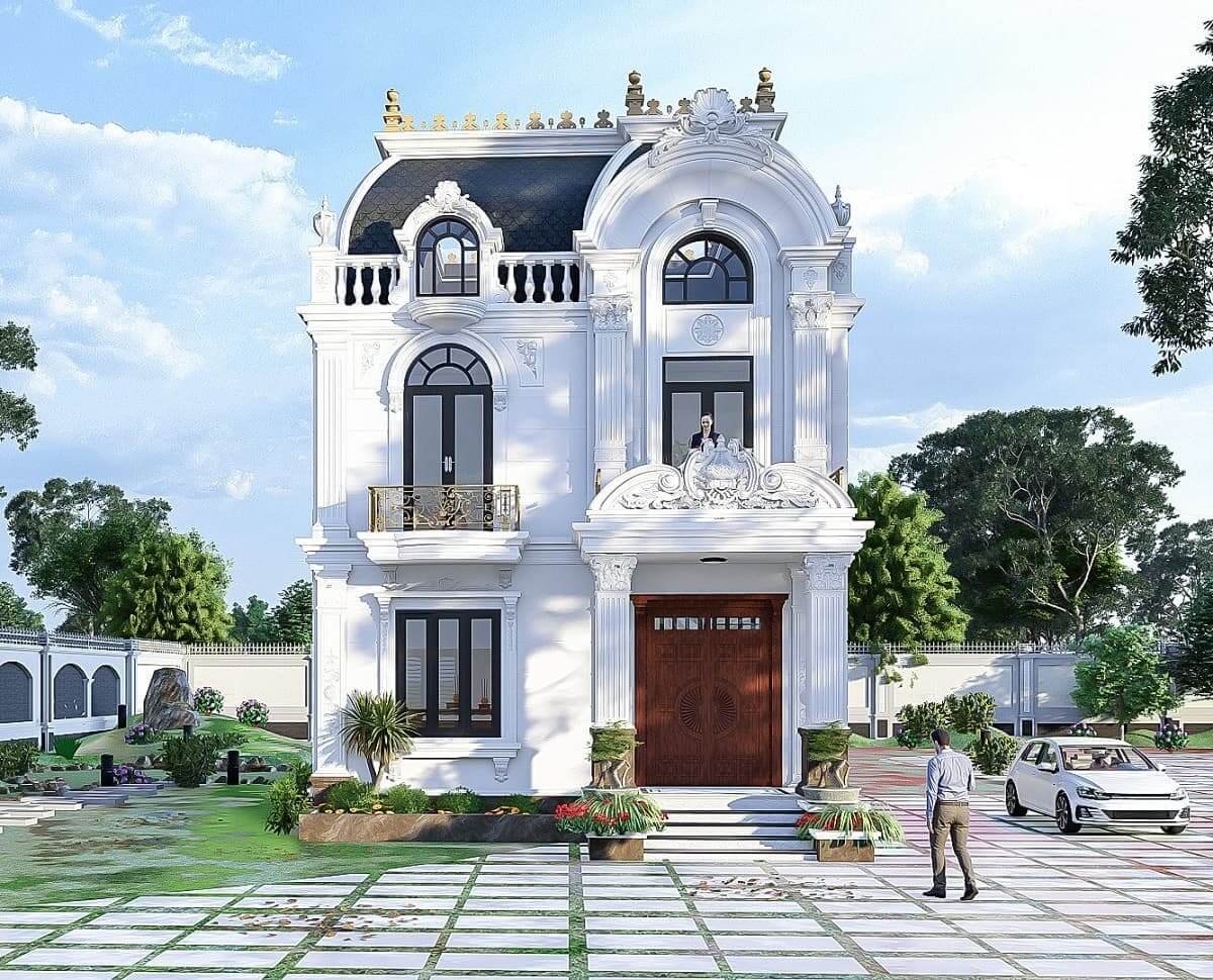 Thiết kế nhà rộng 6m dài 9m tân cổ điển 3