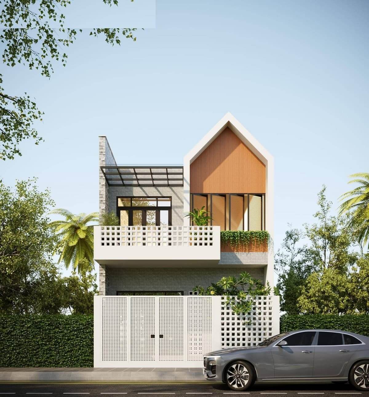 Thiết kế nhà rộng 7m dài 9m theo phong cách hiện đại 3