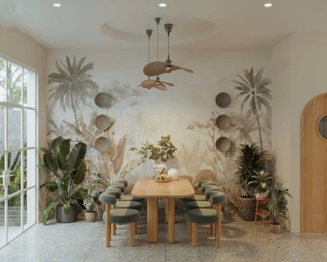 Thiết kế nội thất chung cư 105m2 theo phong cách nhiệt đới Tropical 1