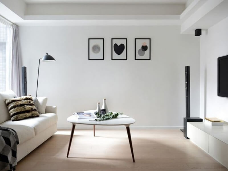 Thiết kế nội thất chung cư 45m2 theo phong cách tối giản