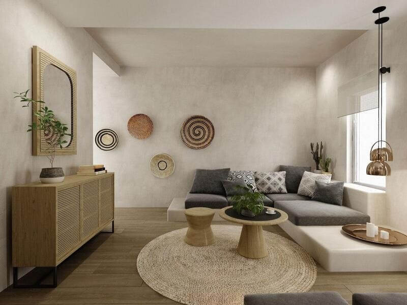 Thiết kế nội thất chung cư 77m2 phong cách Địa Trung Hải 4