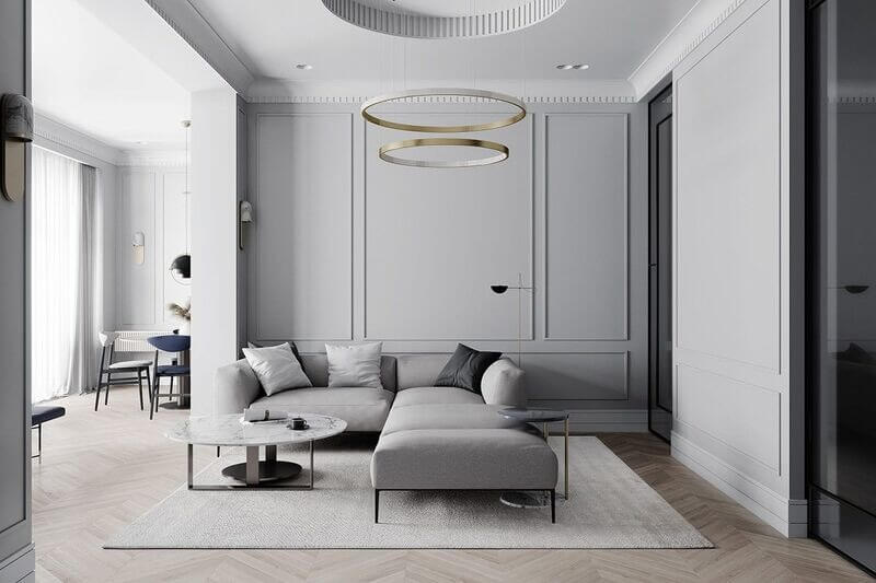 Thiết kế nội thất tối giản cho căn hộ 105m2