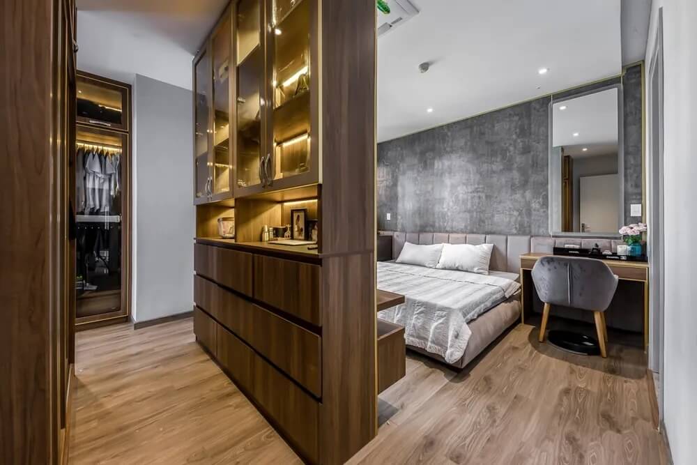 Thiết kế phòng ngủ trong căn hộ 105m2 4
