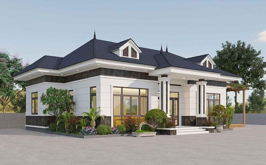 Trang trí nhà mái Nhật với nhiều chất liệu tự nhiên như gỗ, đá, gốm và cây xanh